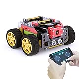 Adeept AWR 4WD WiFi Smart Robot Car Kit for Raspberry Pi 4/3 Model B+/B/2B, DIY Robot Kit for Kids...