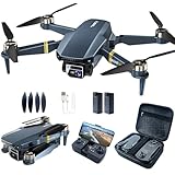 Bürstenlos Super Ausdauer Faltbare Quadcopter Drohne für Anfänger– 40+ Minuten Flugzeit, Wi-Fi...