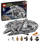 LEGO Star Wars Millennium Falcon Bauspielzeug für Kinder, Jungen & Mädchen, Modellraumschiff-Set...