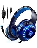 Pacrate Gaming Headset für PS4/PS5/Xbox/Nintendo Switch/PC, PS5 Kopfhörer mit Kabel PS5 Headset...