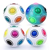 Coolzon Magic Regenbogen Ball, Magisch Regenbogenball 3D Puzzle Spielzeug für Kinder Gastgeschenk,...