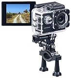 Somikon Action Kamera: HD-Action-Cam DV-1212 V2 mit Unterwasser-Gehäuse, IP68, bis 30 m (Action...