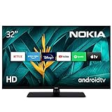 Nokia Smart TV - 32 Zoll (80cm) Fernseher Android TV, 2022 (HD Ready, HDR10, DVB-C/S2/T2, Netflix,...