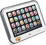 Fisher-Price Laugh & Learn Smart Stages Tablet, Grau, Computer-Musik-Lernspielzeug für Säuglinge...