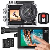 Exprotrek Action Cam 4K Unterwasserkamera Wasserdicht 40M Ultra HD 20MP Kamera 170 °...