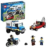 LEGO 60276 City Polizei Gefangenentransporter, Spielzeug-Set mit Motorrad und LKW, Erweiterungsset...