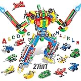 VATOS Alphabets Roboter Bausteine Konstruktionsspielzeug ab 6 7 8 9 10 Jahren für Jungen & Mädchen...