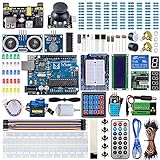 Miuzei Starter Kit für Arduino R3 Projekte mit Mikrocontroller, LCD1602 Modul, Steckbrett, 9V...